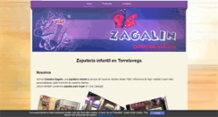 Desktop Screenshot of calzadoszagalin.com