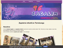 Tablet Screenshot of calzadoszagalin.com